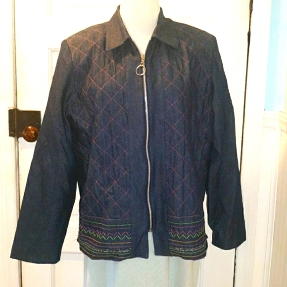 Vintage 1980s Willi of California denim jacket - Picture 1 of 3